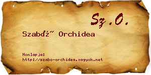 Szabó Orchidea névjegykártya